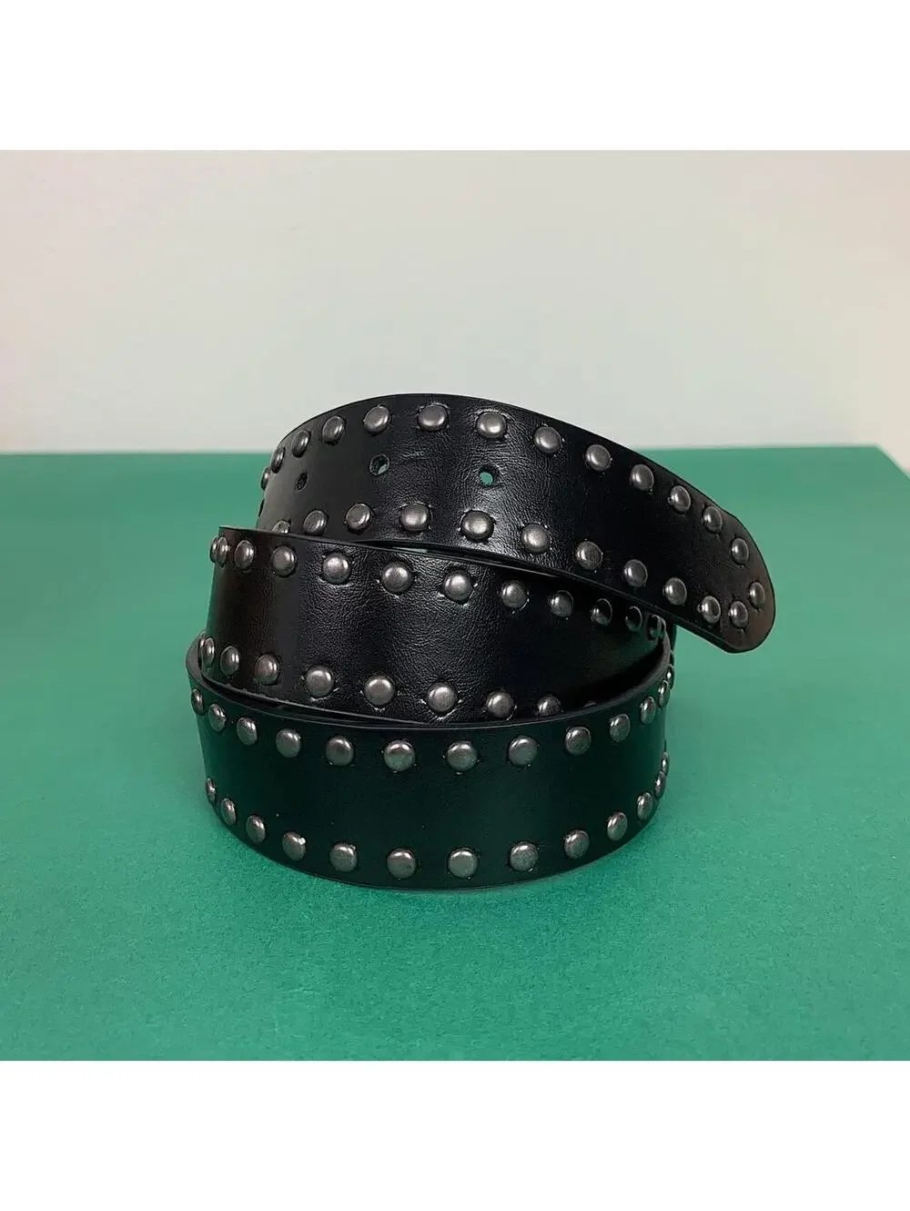 Western studded black belt. 41 inches length. Fits a 32-38 inch waist